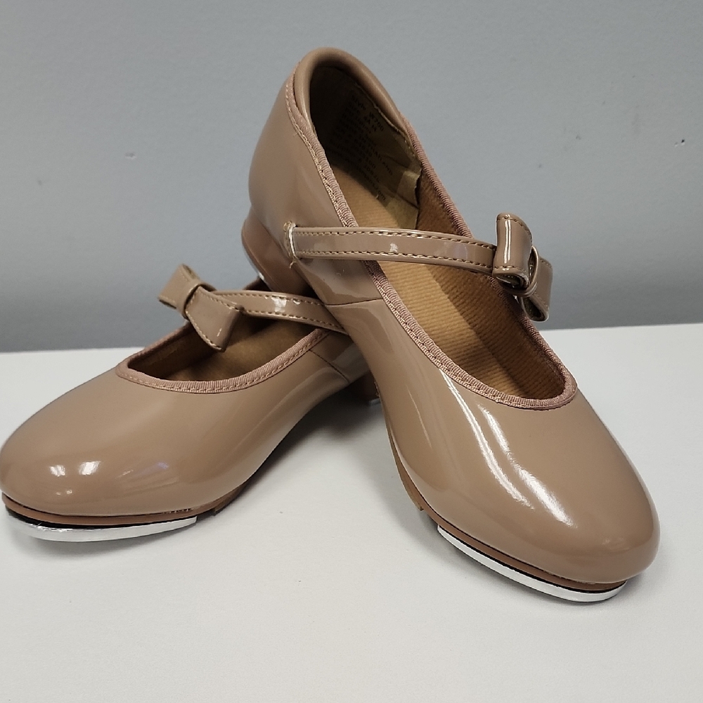 Weissman Caramel Patent Mary Jane Tap Shoes- Style W700 In Size 4AM